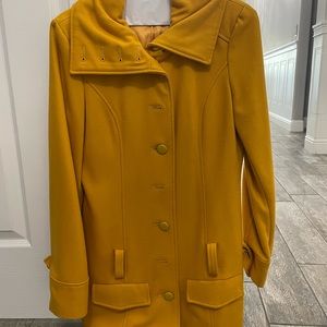 Bebe Small Mustard Coat (belt included)